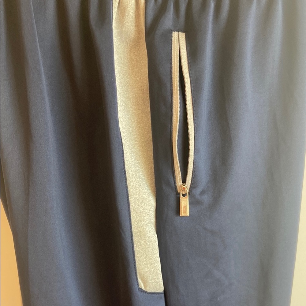 TBMPOY Men's Athletic 2 Piece Tracksuit in Navy and Gray - Picture 10 of 11
